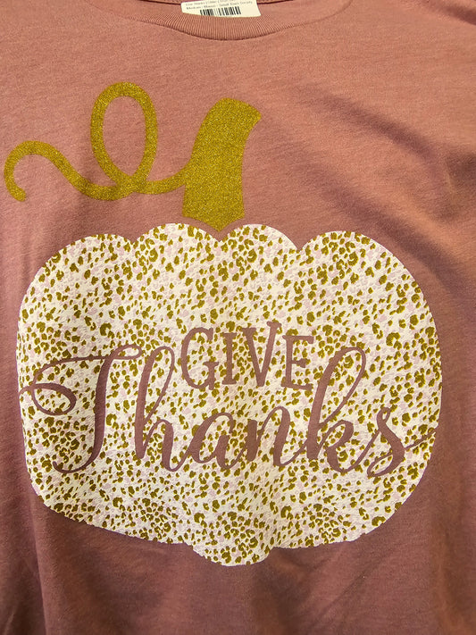 Give Thanks Shirt Mauve