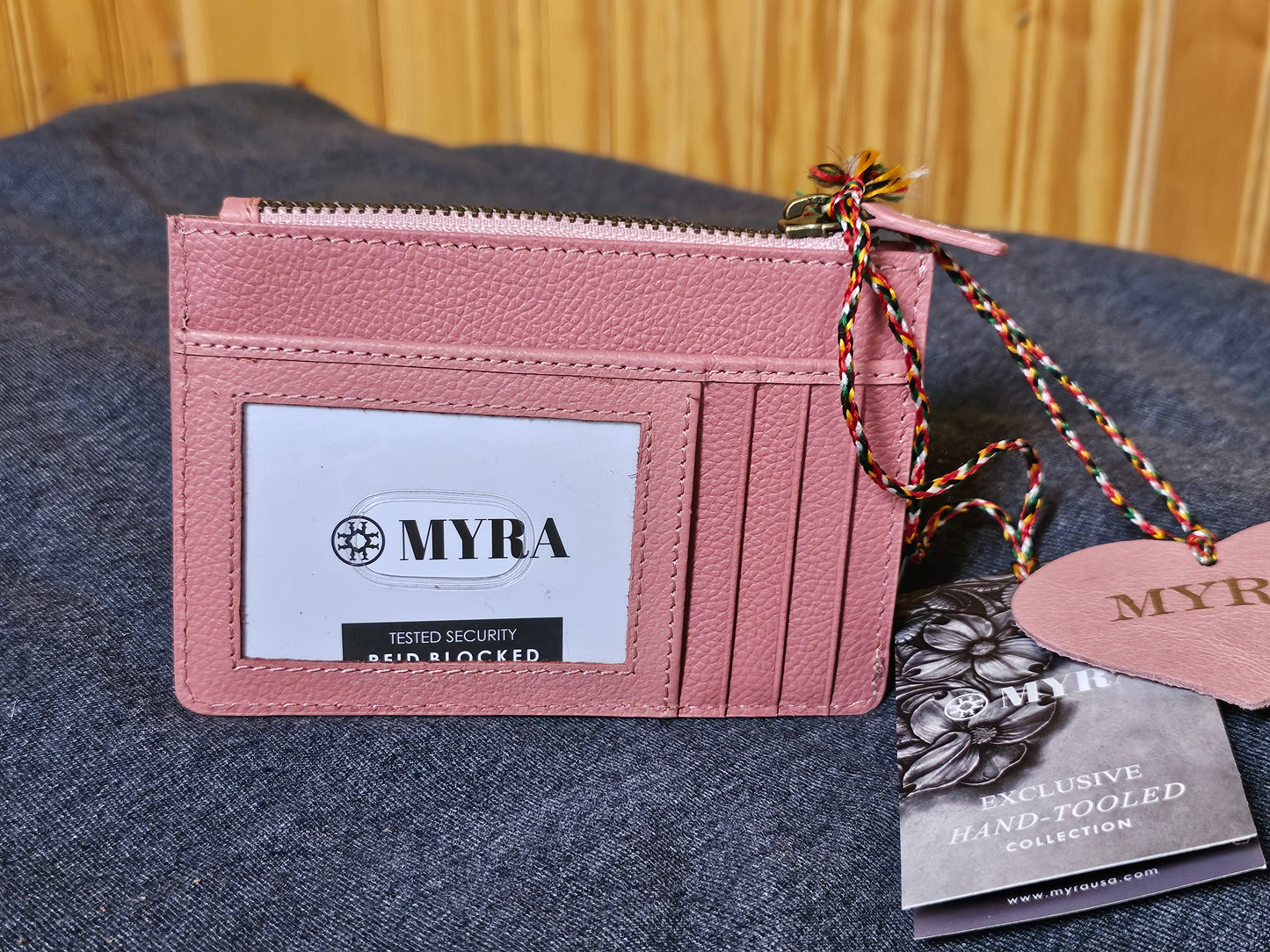 Bloom Credit Card Holder-Pink