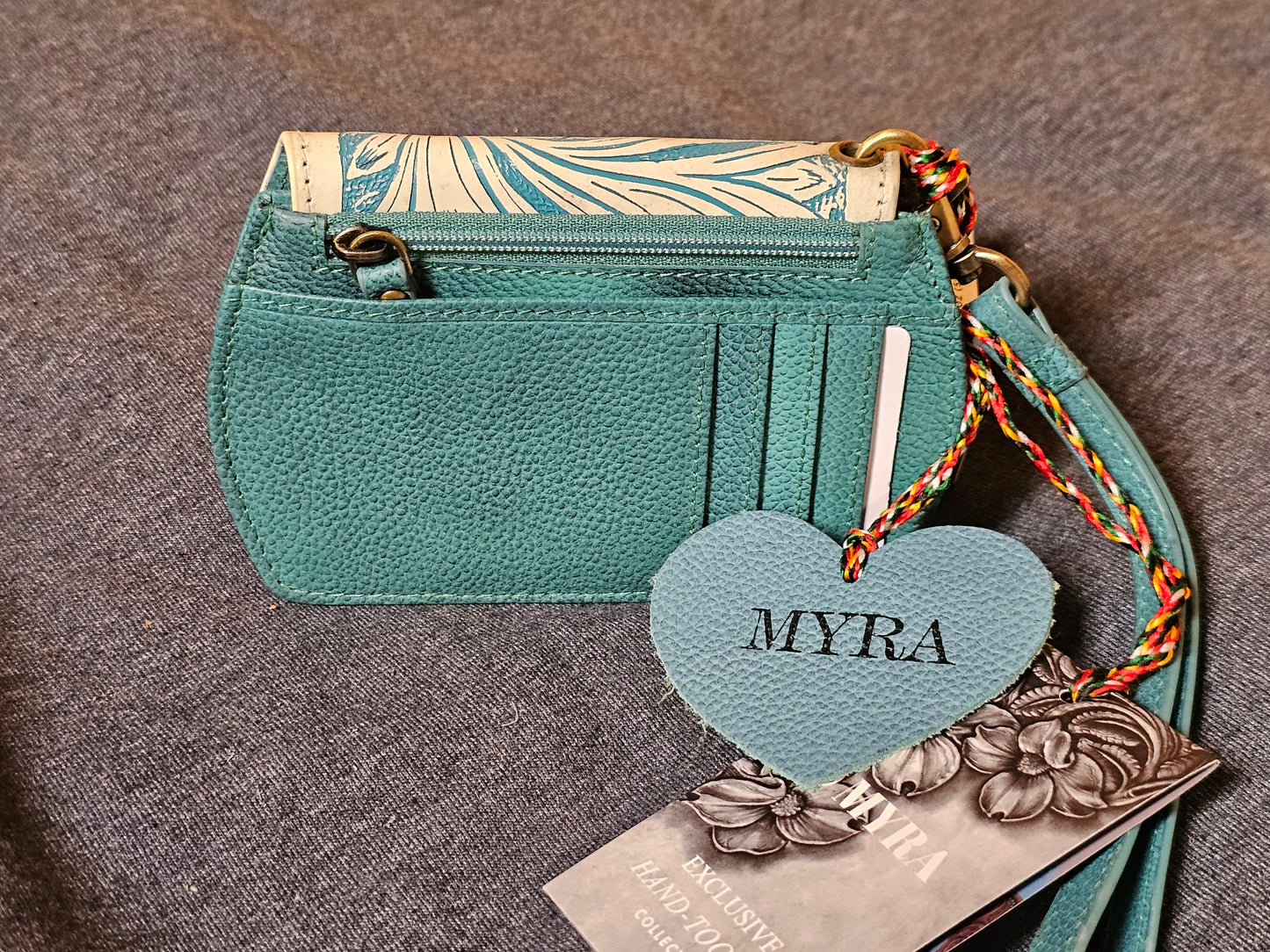 Canyon Bloom Wallet in Turquoise