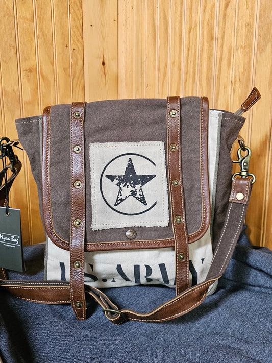 Army Motif Shoulder Bag