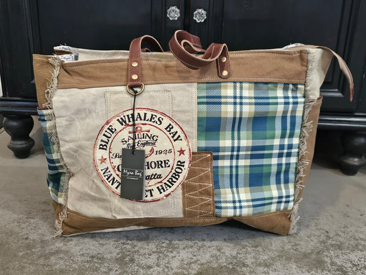 Blue Whale Weekender Bag